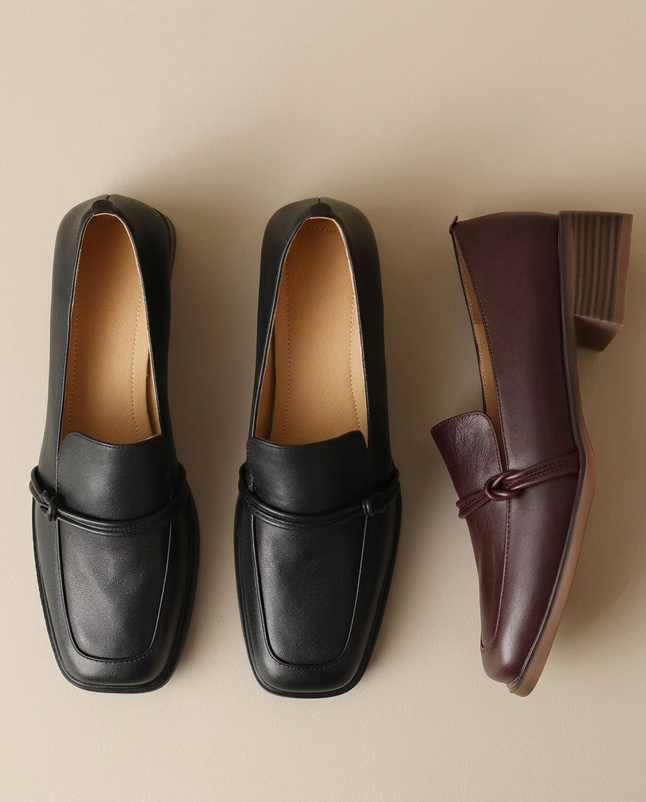Audrey – Loafers med blockklack | Margot Montreux