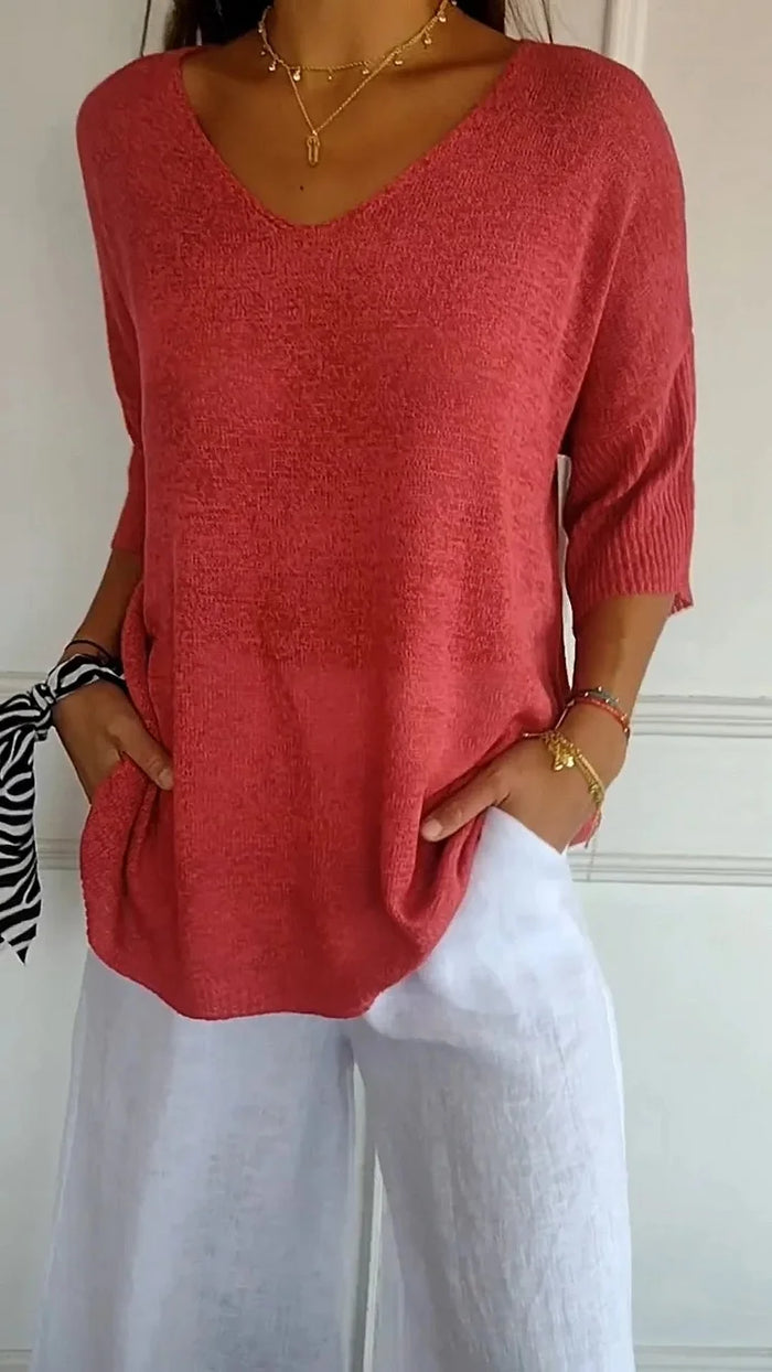 Viola – Svepande blus | Margot Montreux
