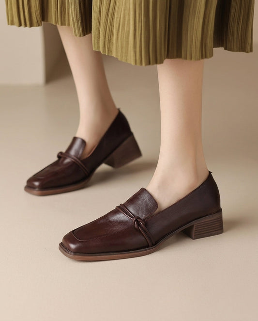Audrey – Loafers med blockklack | Margot Montreux
