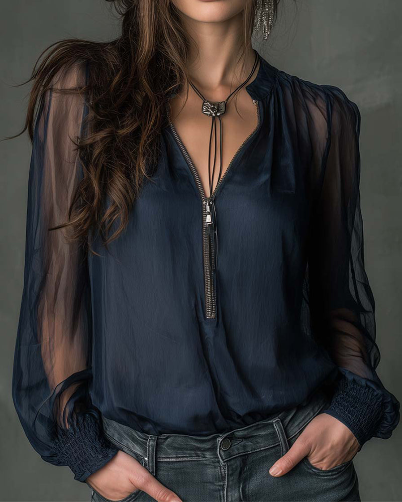Monique – Elegant blus | Margot Montreux