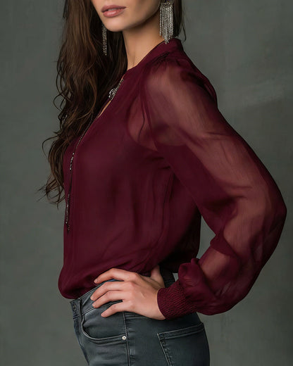 Monique – Elegant blus | Margot Montreux