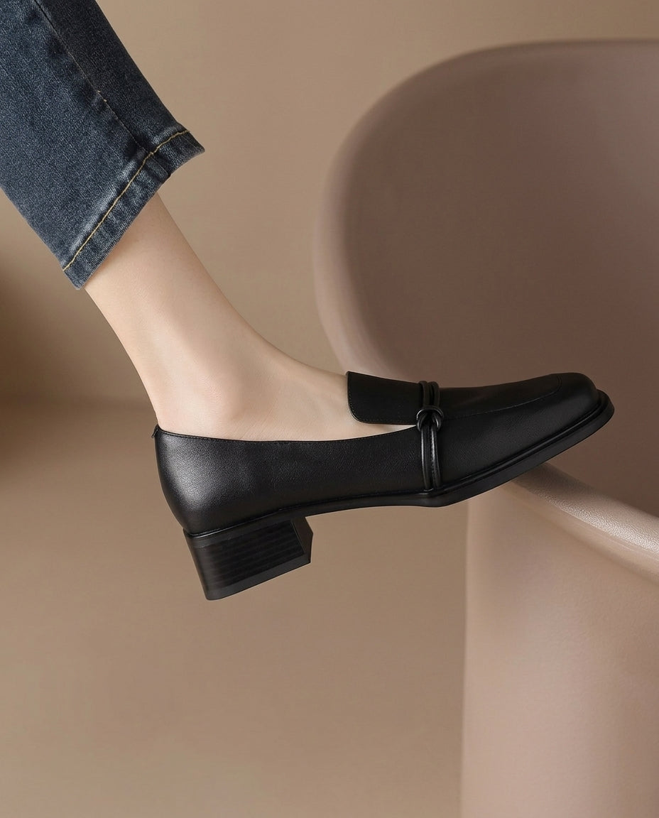 Audrey – Loafers med blockklack | Margot Montreux