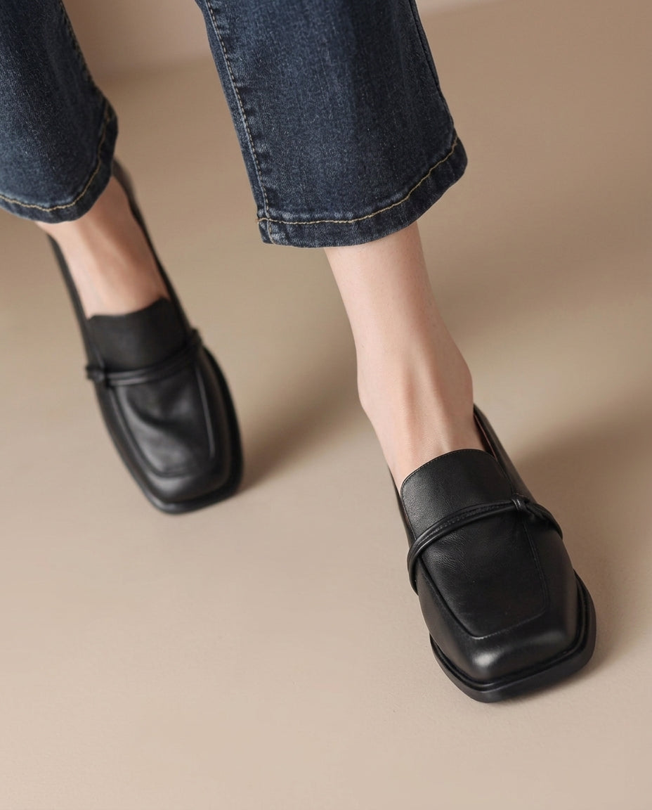 Audrey – Loafers med blockklack | Margot Montreux