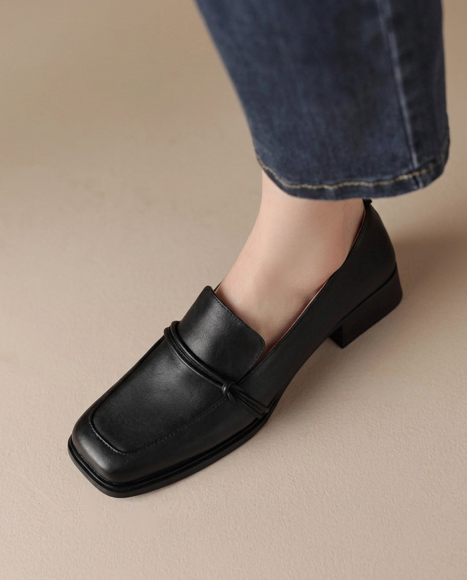 Audrey – Loafers med blockklack | Margot Montreux