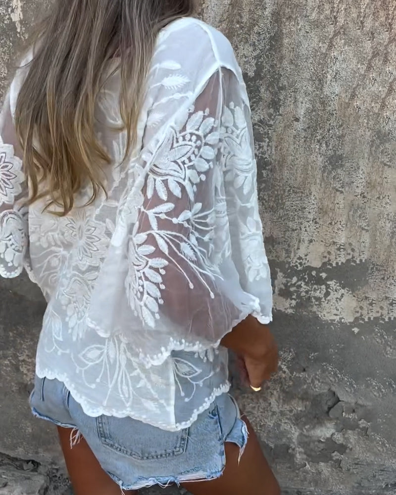 Eveline – Romantisk blus | Margot Montreux