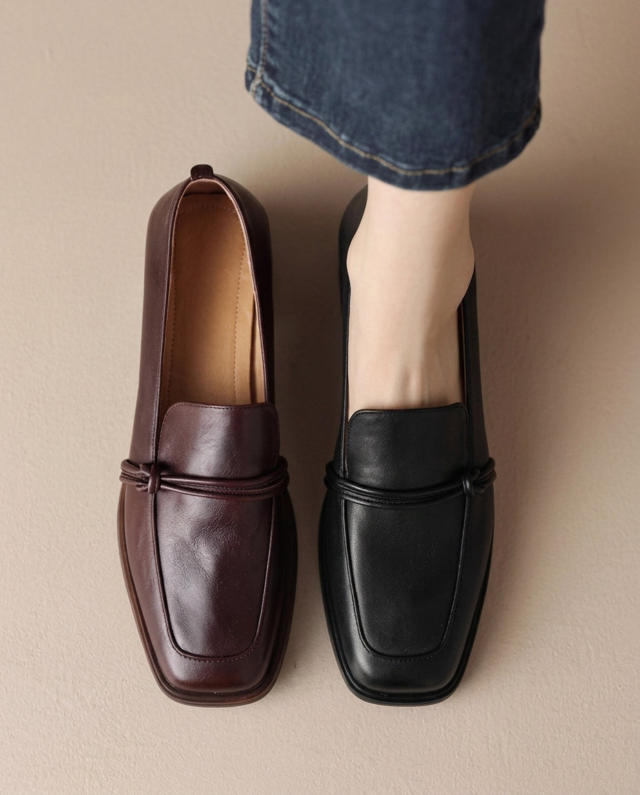 Audrey – Loafers med blockklack | Margot Montreux