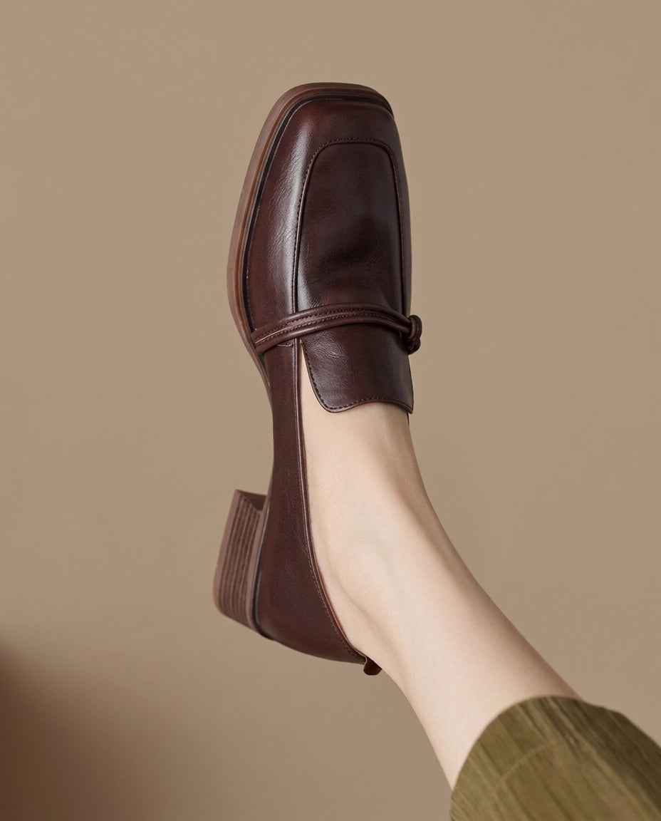 Audrey – Loafers med blockklack | Margot Montreux