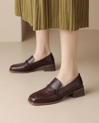 Audrey – Loafers med blockklack | Margot Montreux