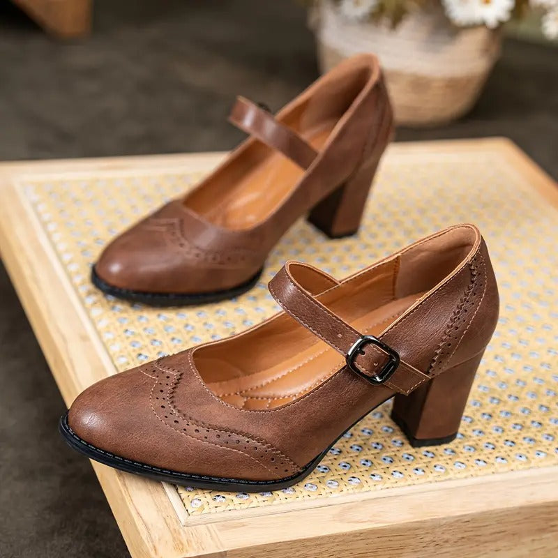 Margarete – Pumps i läder | Margot Montreux