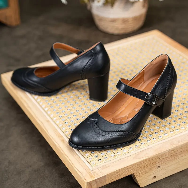 Margarete – Pumps i läder | Margot Montreux